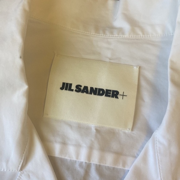 Jil Sander + Men’s Organic Natural Line Cotton Button Down Shirt Short Sleeve 50 - Picture 5 of 9